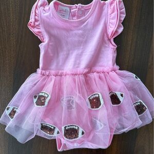 Wink Baby Girl Dress Sequin Football Tutu Skirt 0-3 months